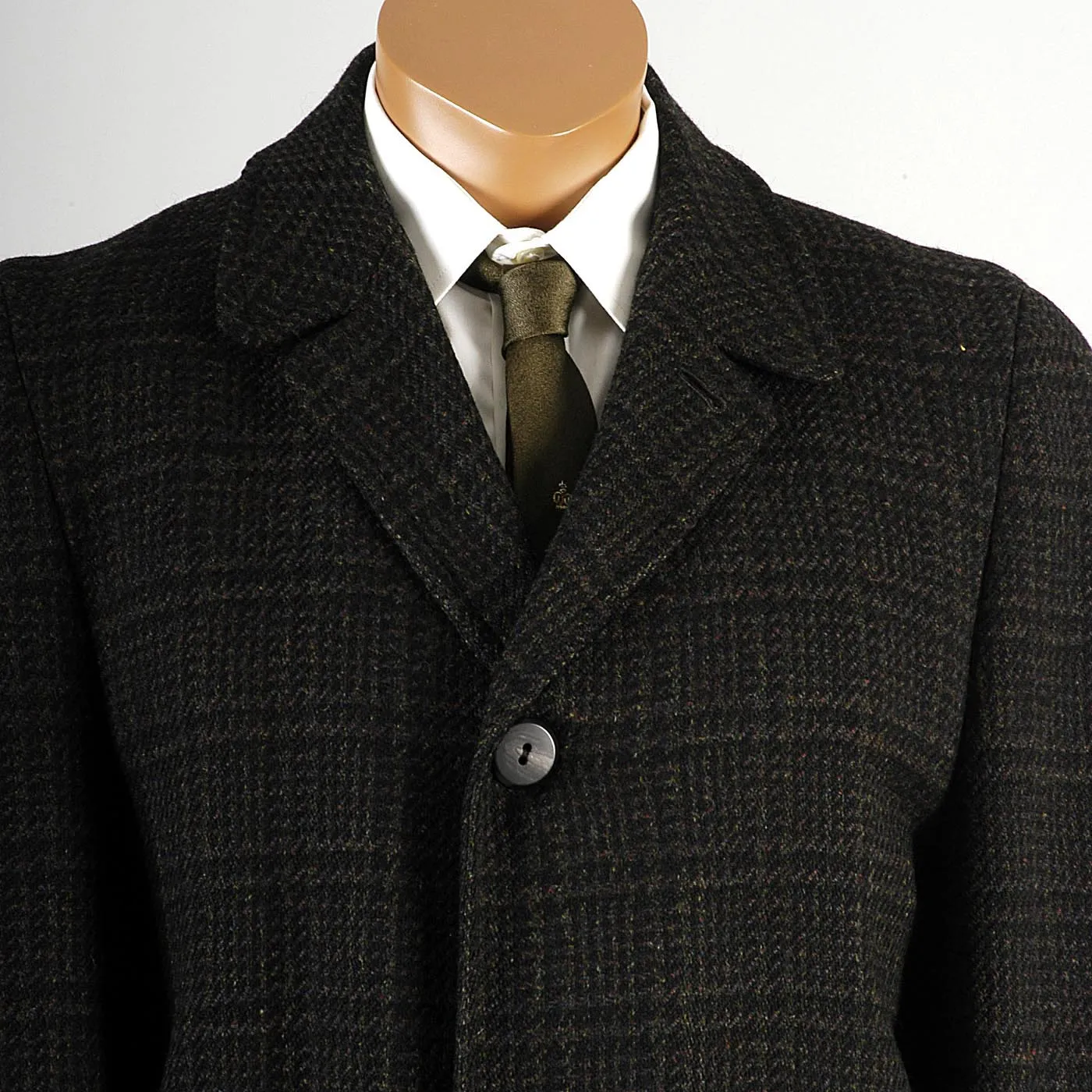 1950s Men's Ballantyne of Peebles Tweed Overcoat