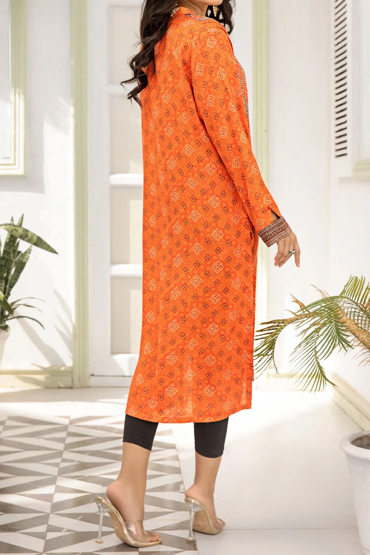 1PIECE DIGITAL PRINT LINEN KURTA  | DPLK-66