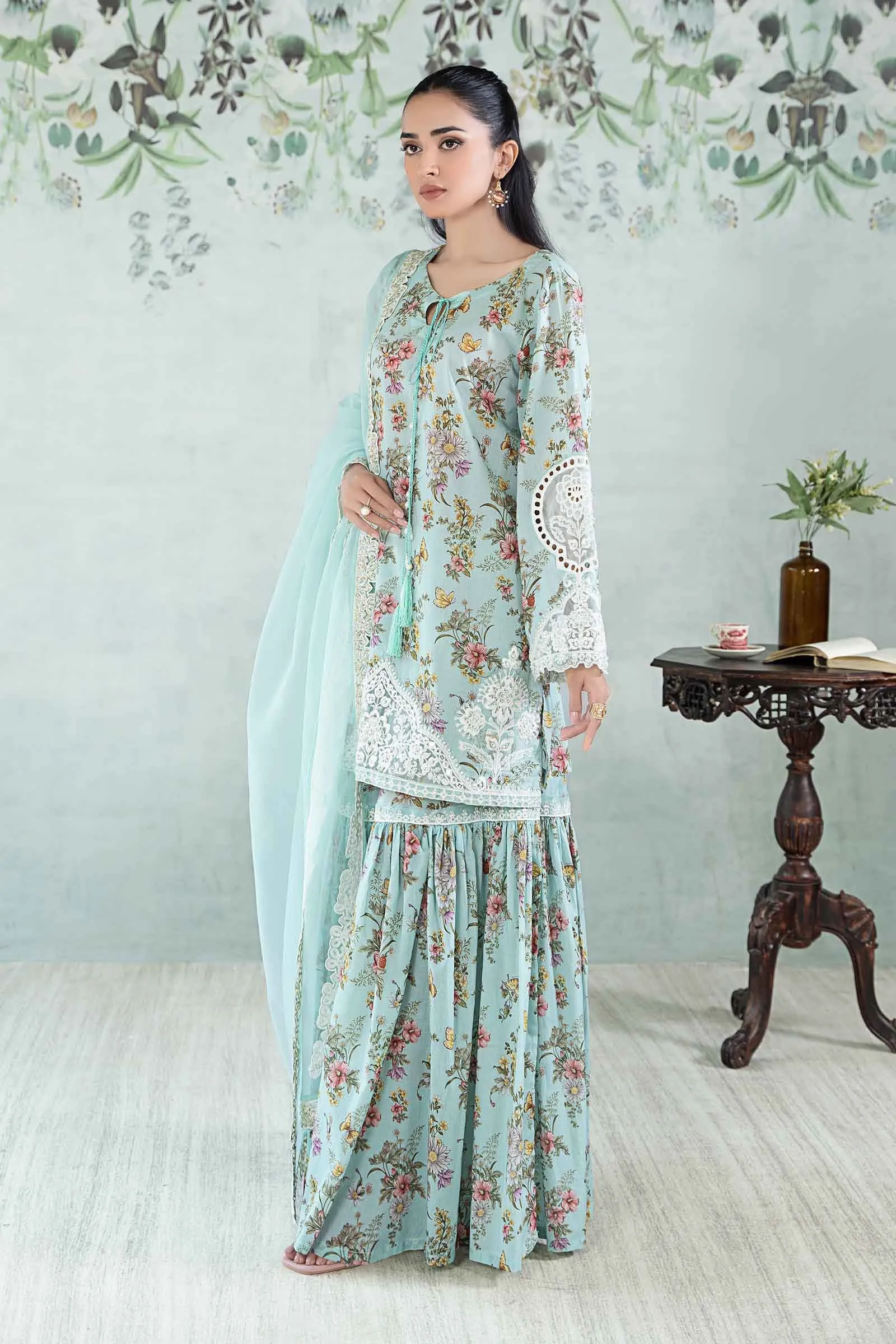 3 Piece Printed Lawn Suit | DW-EA24-35