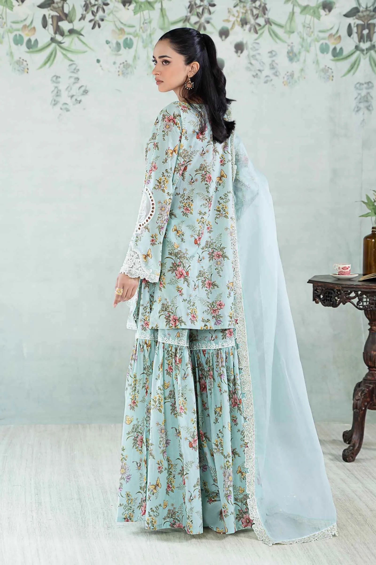 3 Piece Printed Lawn Suit | DW-EA24-35