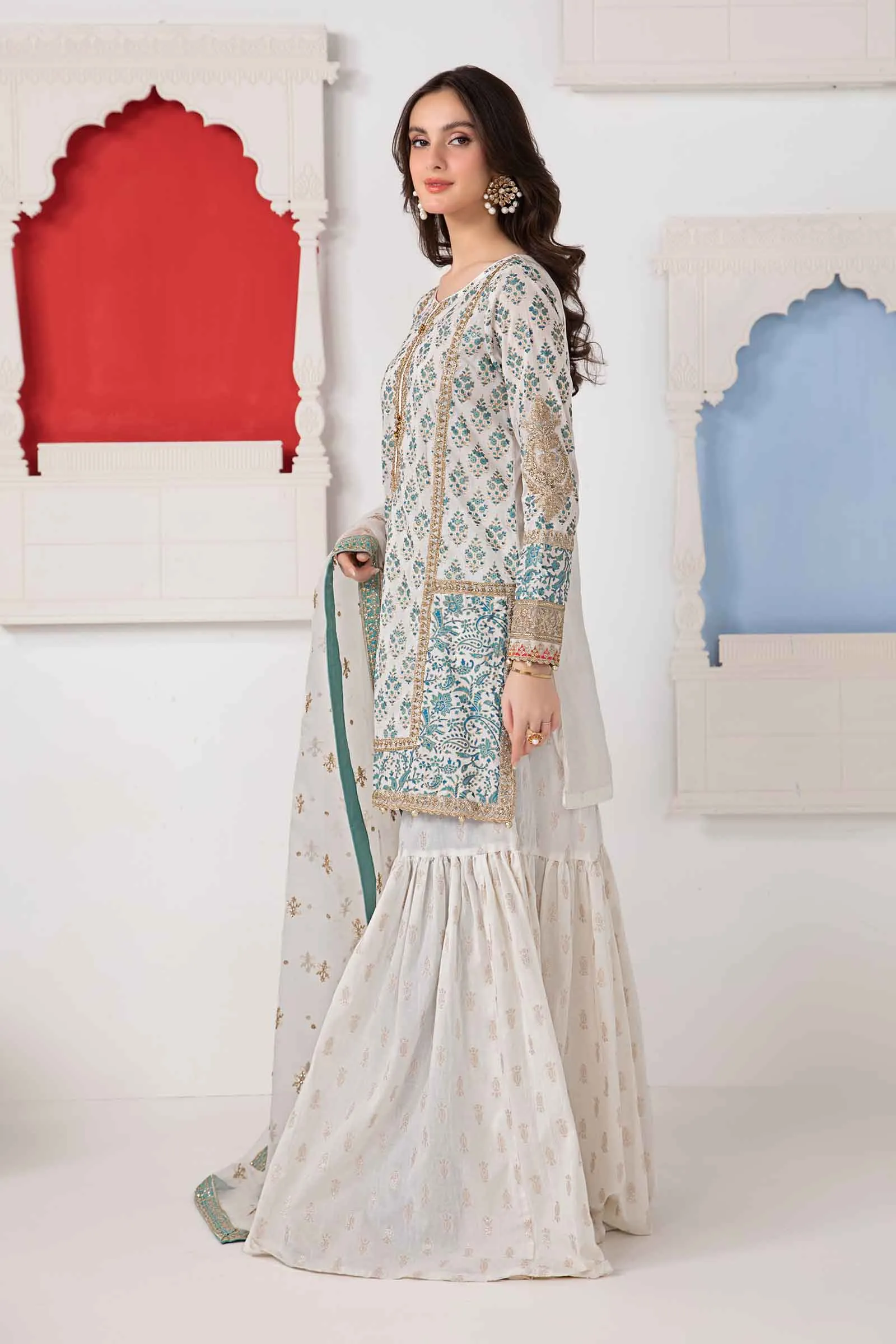 3 Piece Printed Lawn Suit | DW-EA24-40