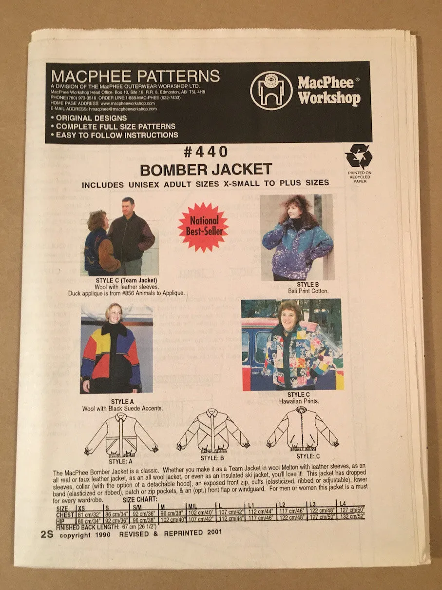 #440 BOMBER JACKET