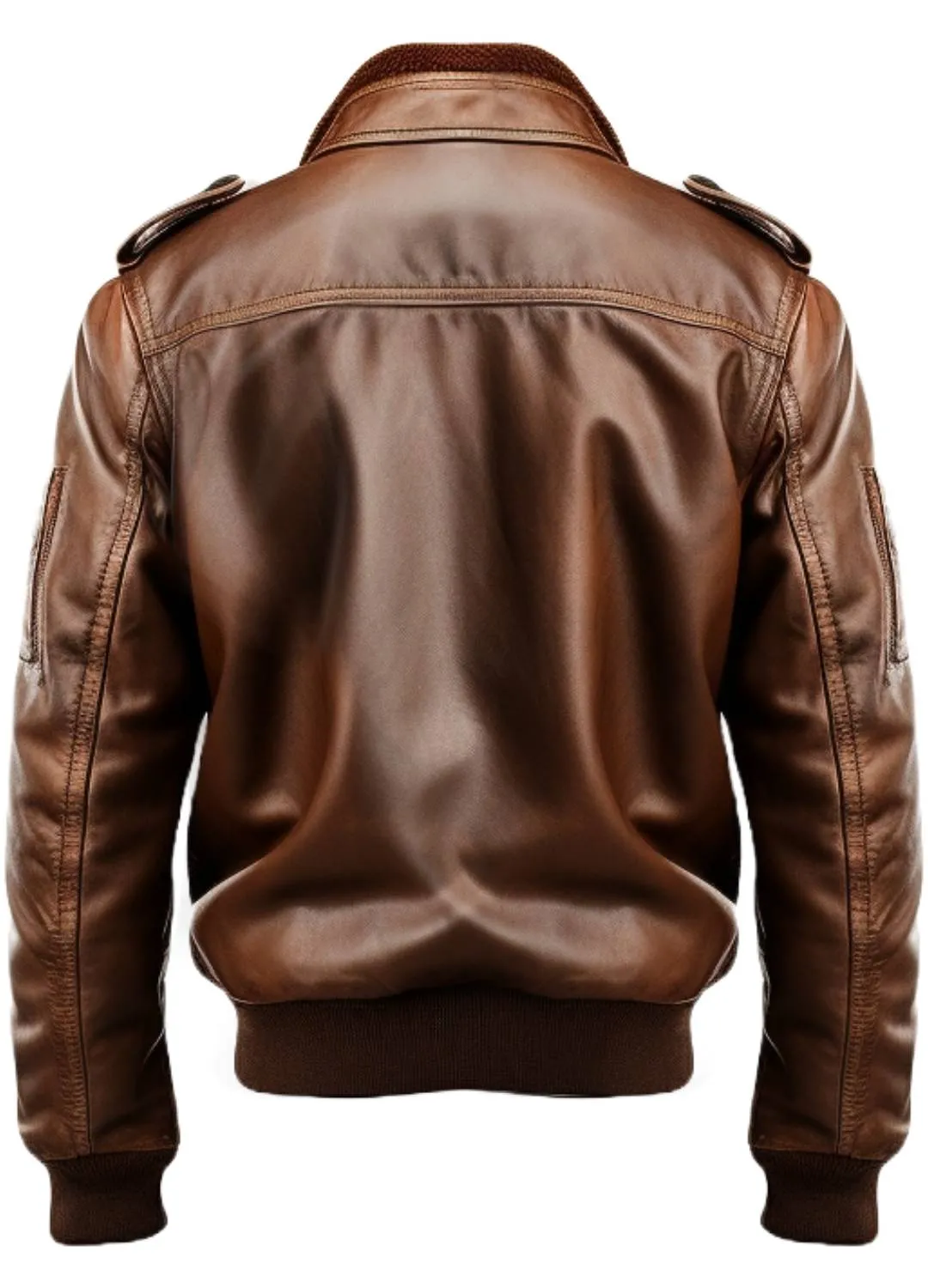 70's Vintage Brown Leather Jacket