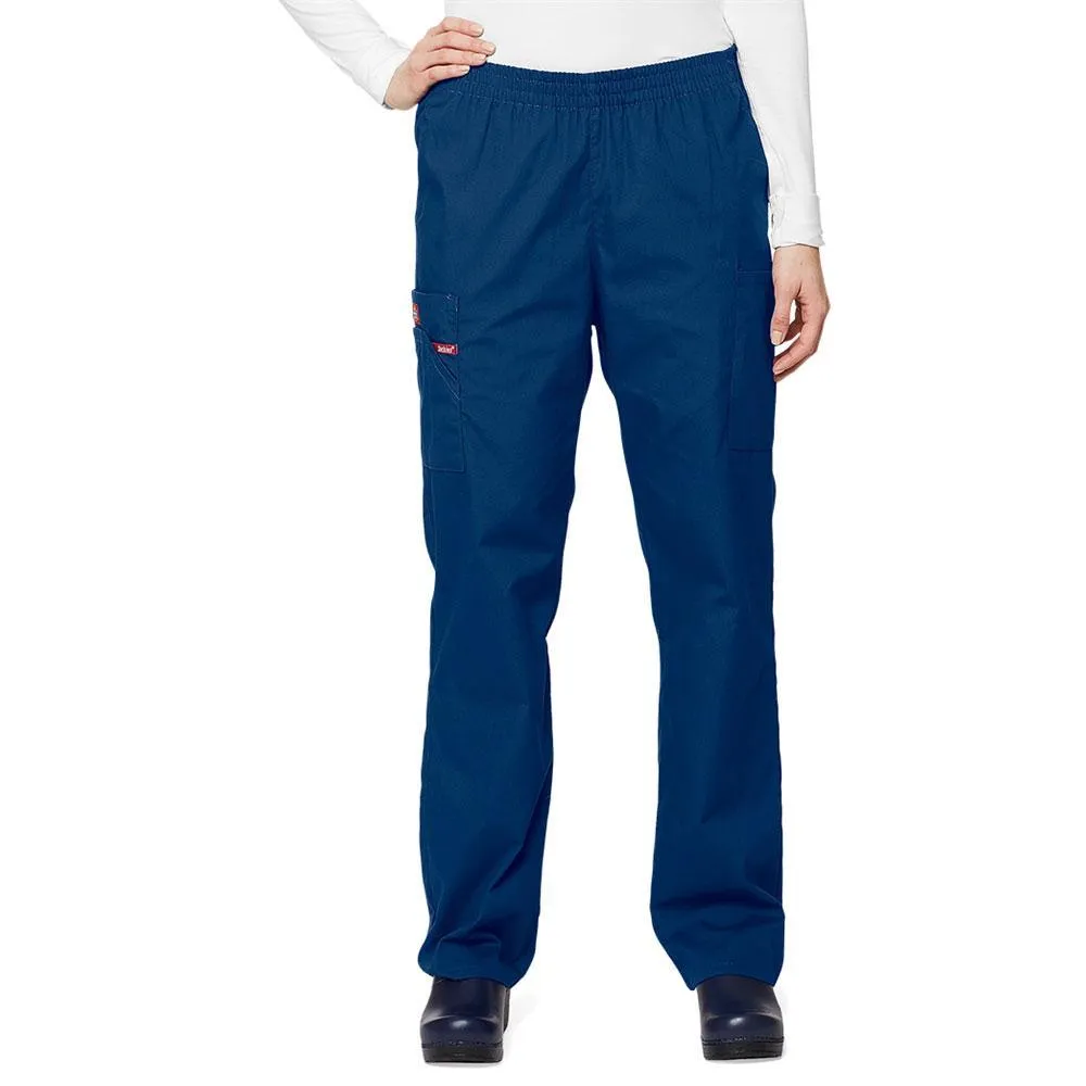 86106P Dickies EDS Petite Women's Elastic Waist Cargo Scrubs Pant