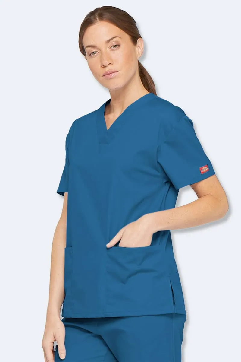 86706 Dickies EDS Signature Classic Womens V-Neck Scrub Top