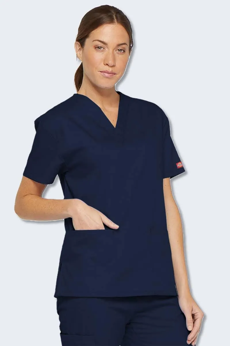 86706 Dickies EDS Signature Classic Womens V-Neck Scrub Top