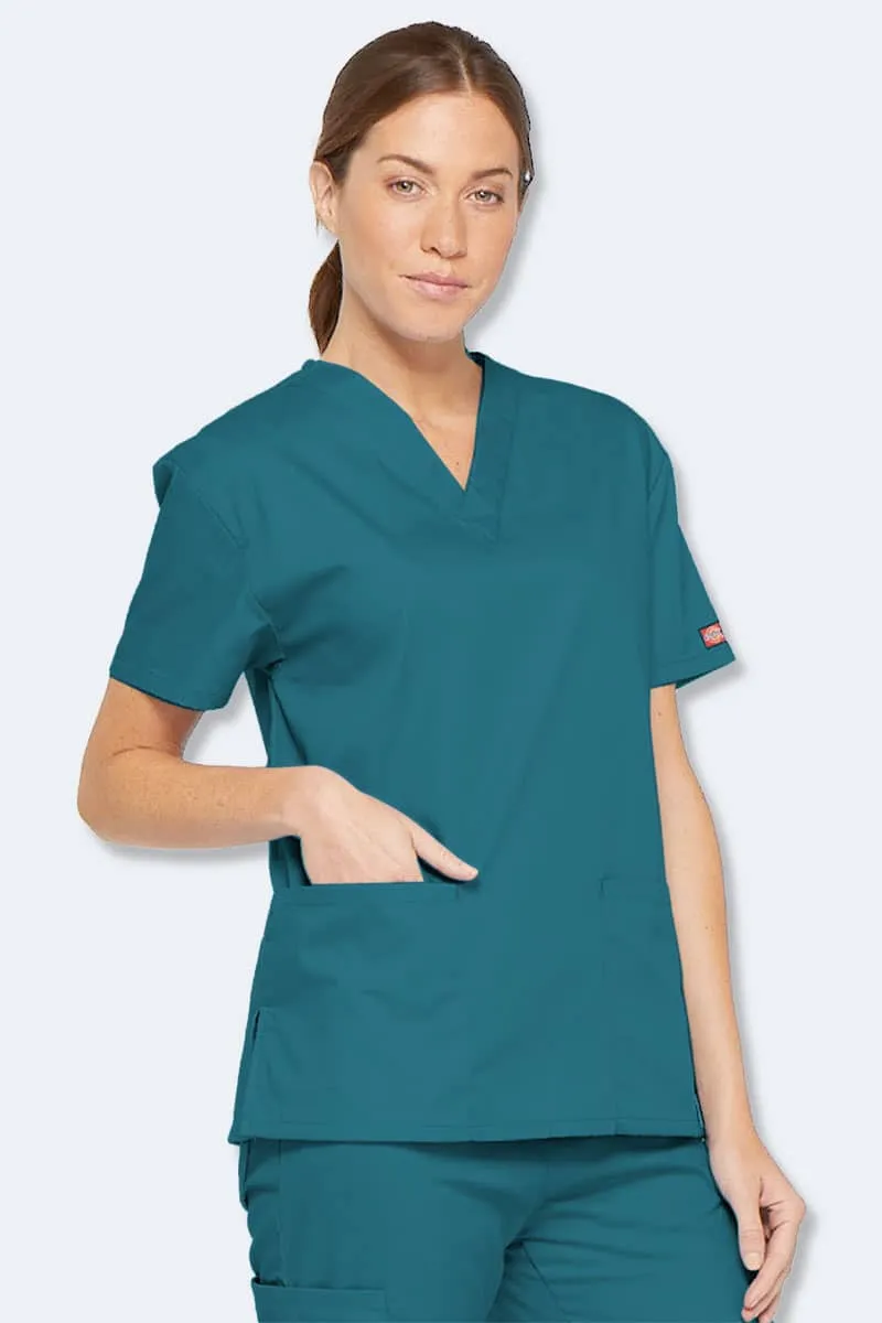 86706 Dickies EDS Signature Classic Womens V-Neck Scrub Top