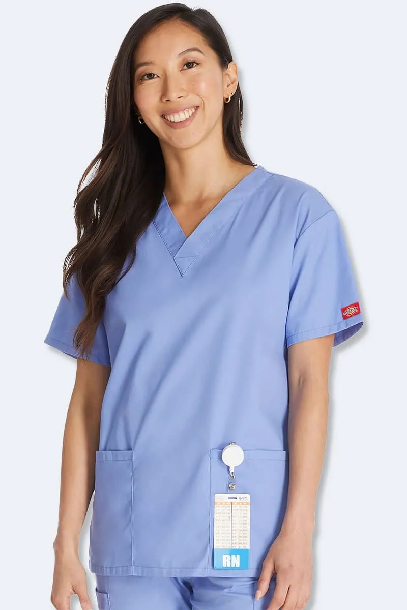 86706 Dickies EDS Signature Classic Womens V-Neck Scrub Top