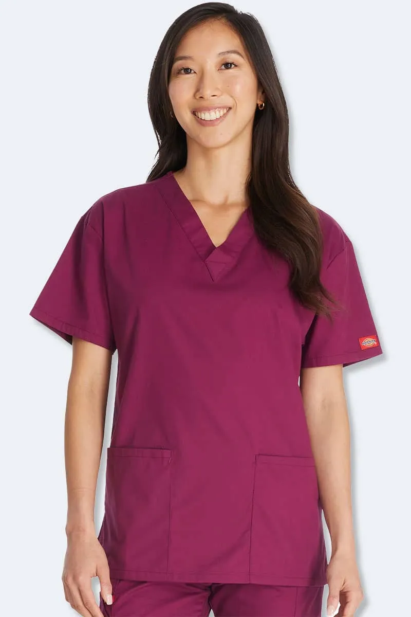 86706 Dickies EDS Signature Classic Womens V-Neck Scrub Top