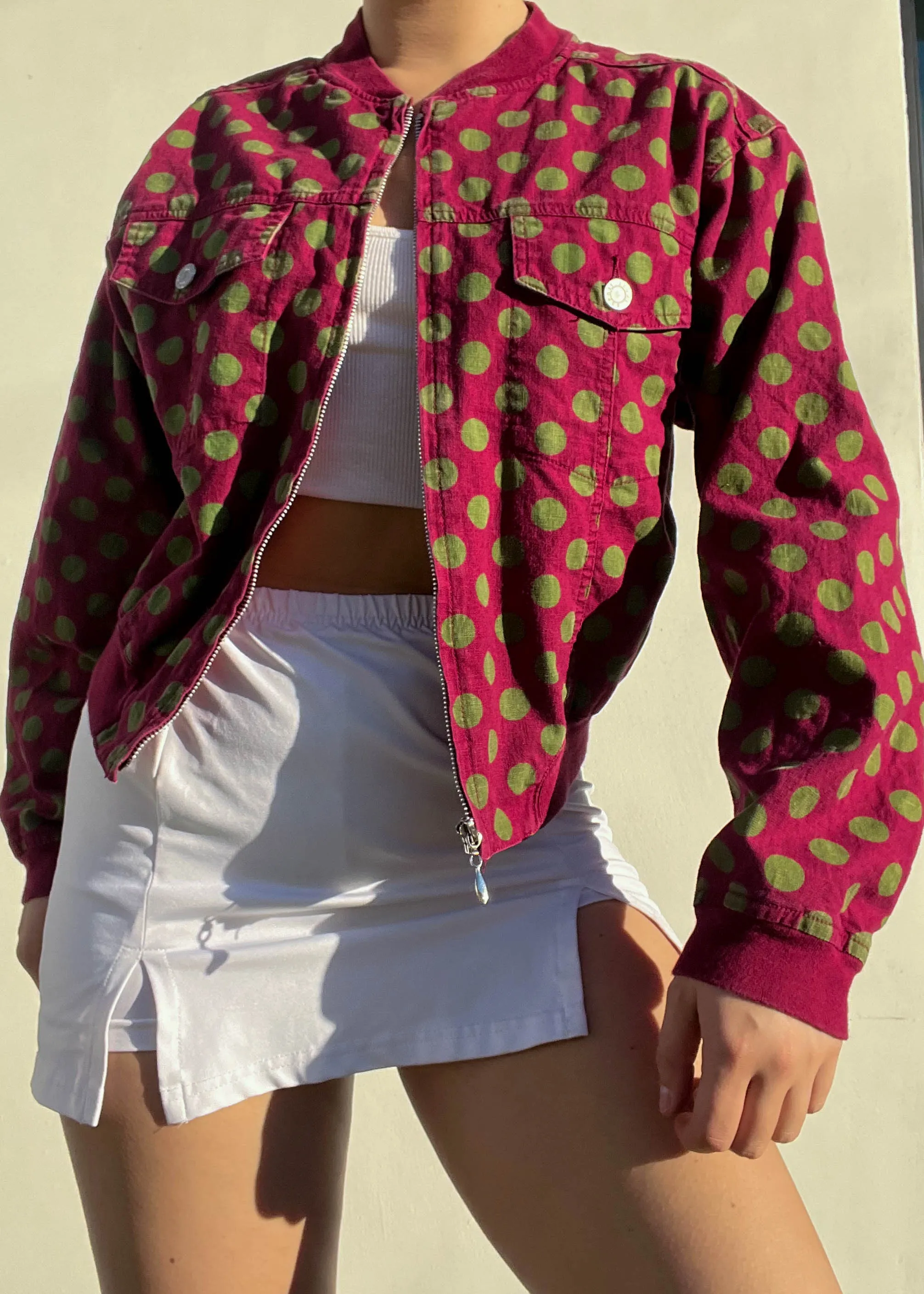 90's Cherry Lime Bomber (S-M)