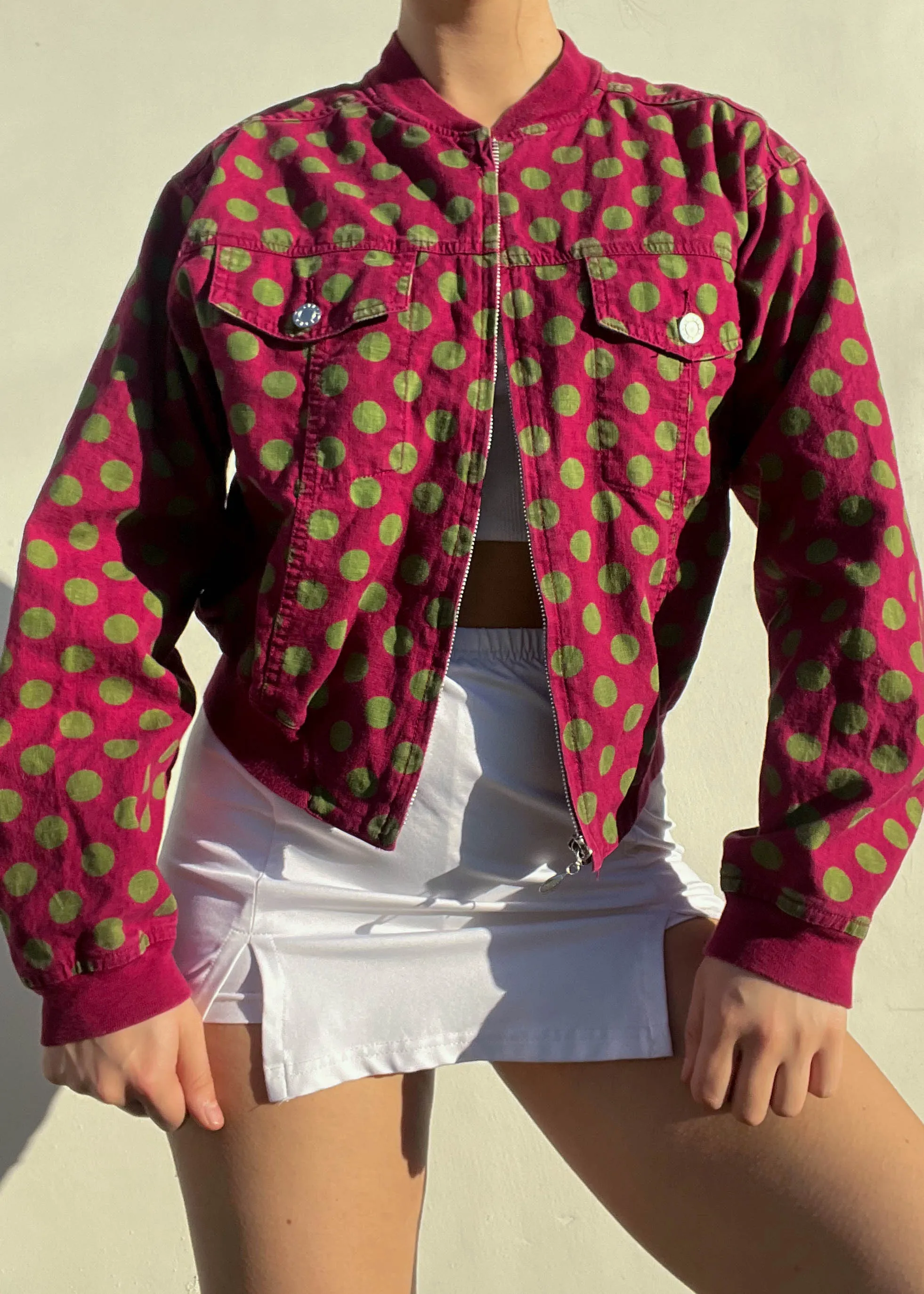 90's Cherry Lime Bomber (S-M)