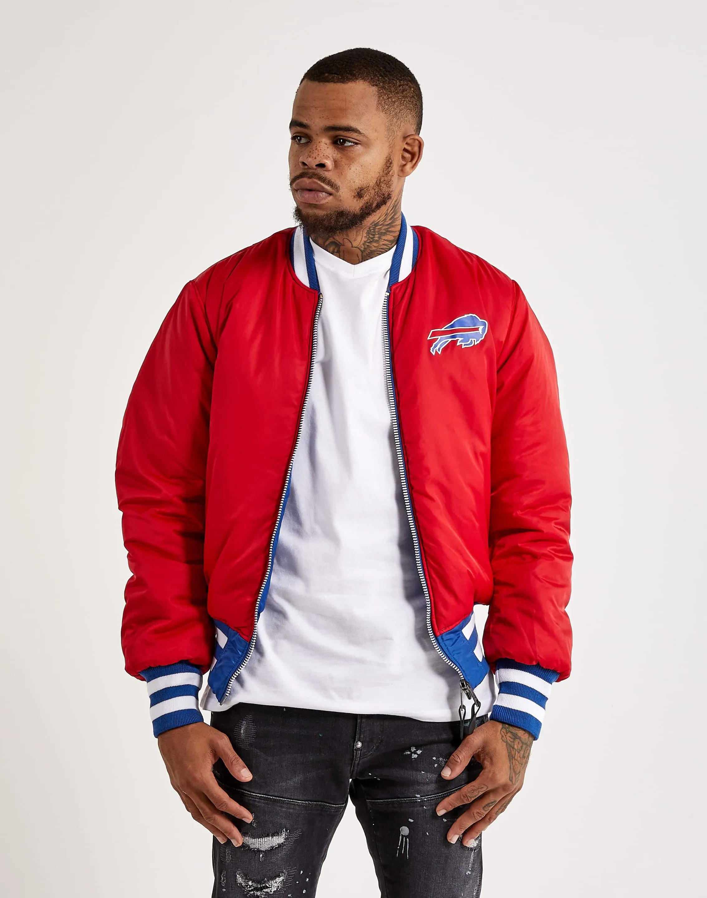 Alpha Industries MA-1 Reversible Buffalo Bills Bomber Jacket