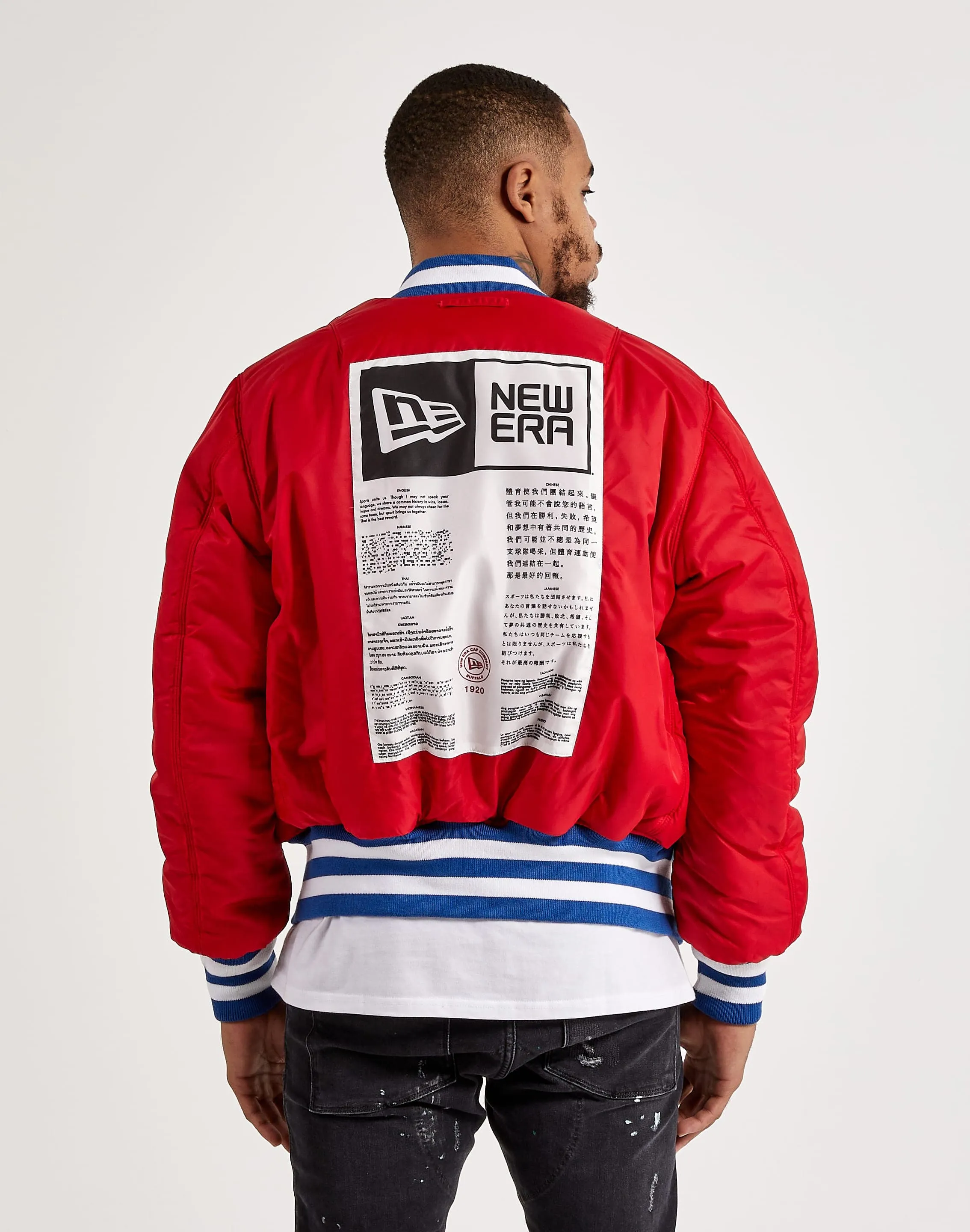 Alpha Industries MA-1 Reversible Buffalo Bills Bomber Jacket