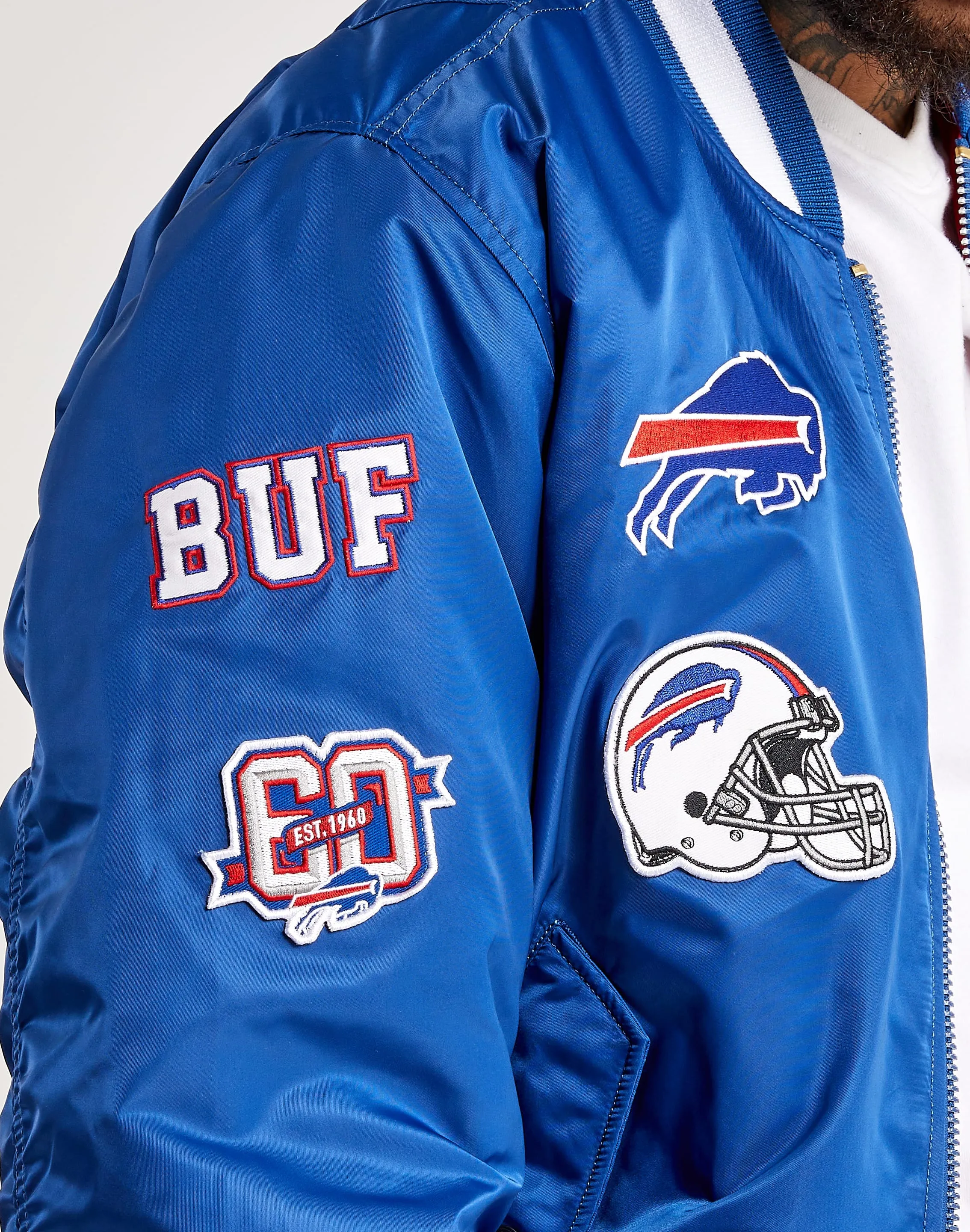 Alpha Industries MA-1 Reversible Buffalo Bills Bomber Jacket