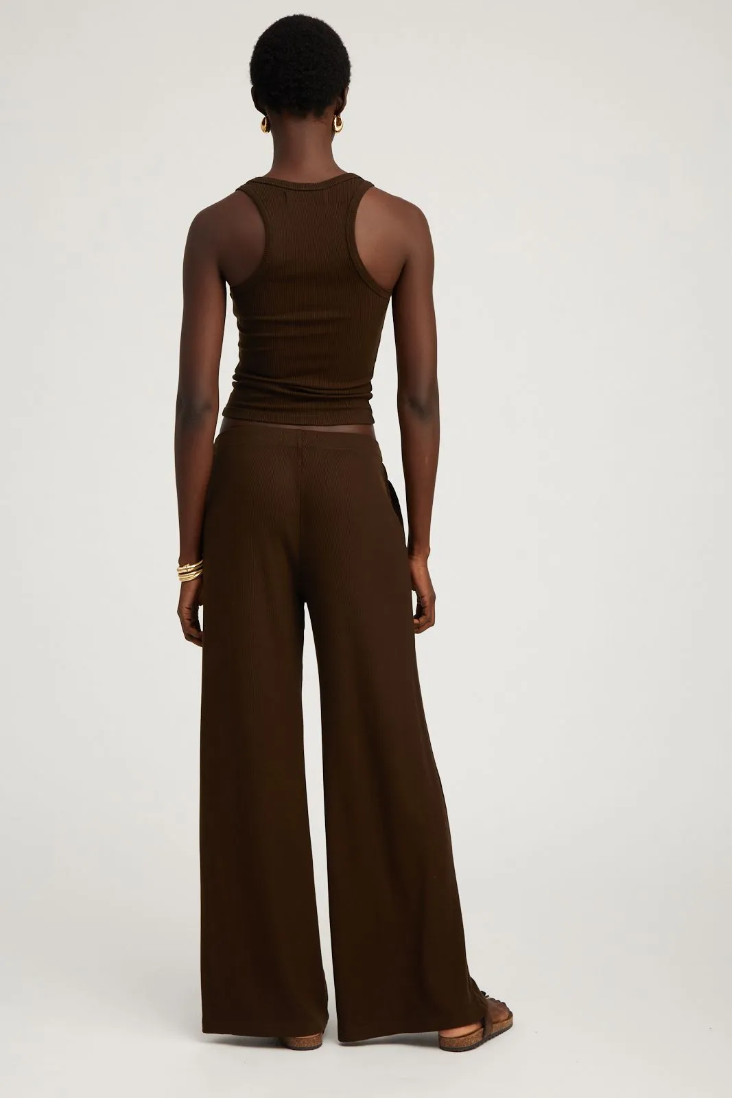 Americano Rib Wide Leg Pants