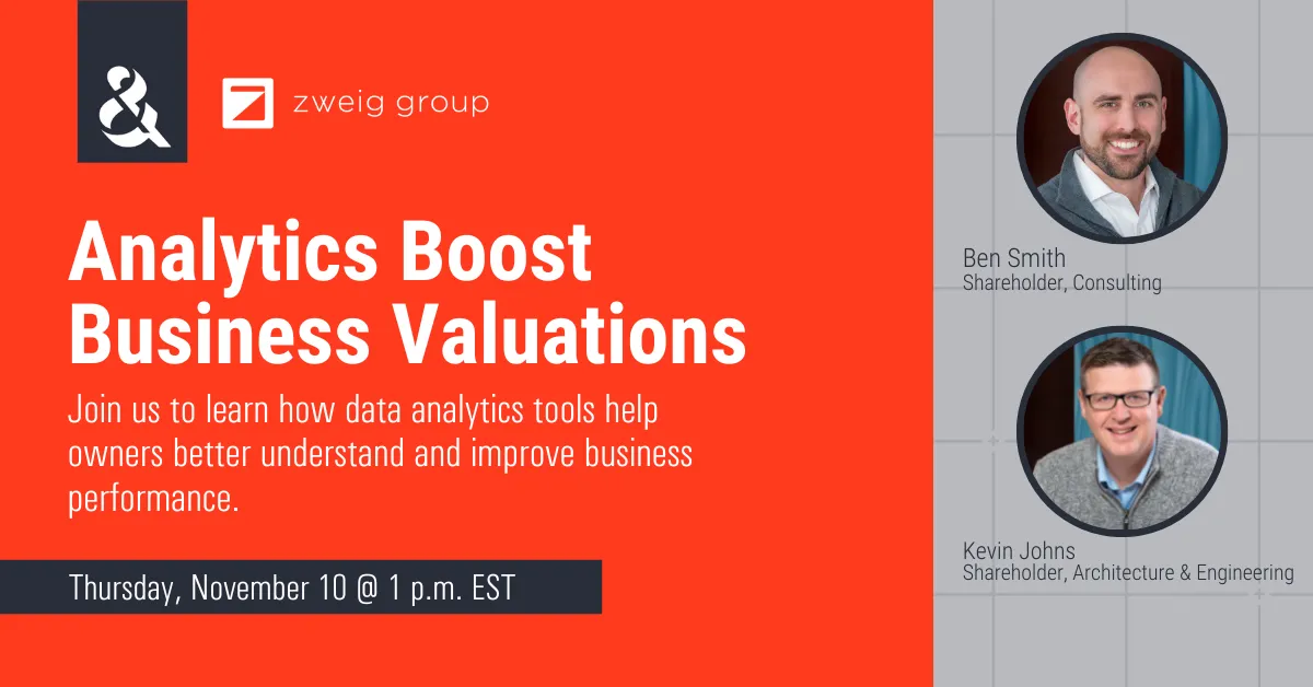 Analytics Boost Business Valuations - Clayton & McKervey Sponsored Webinar