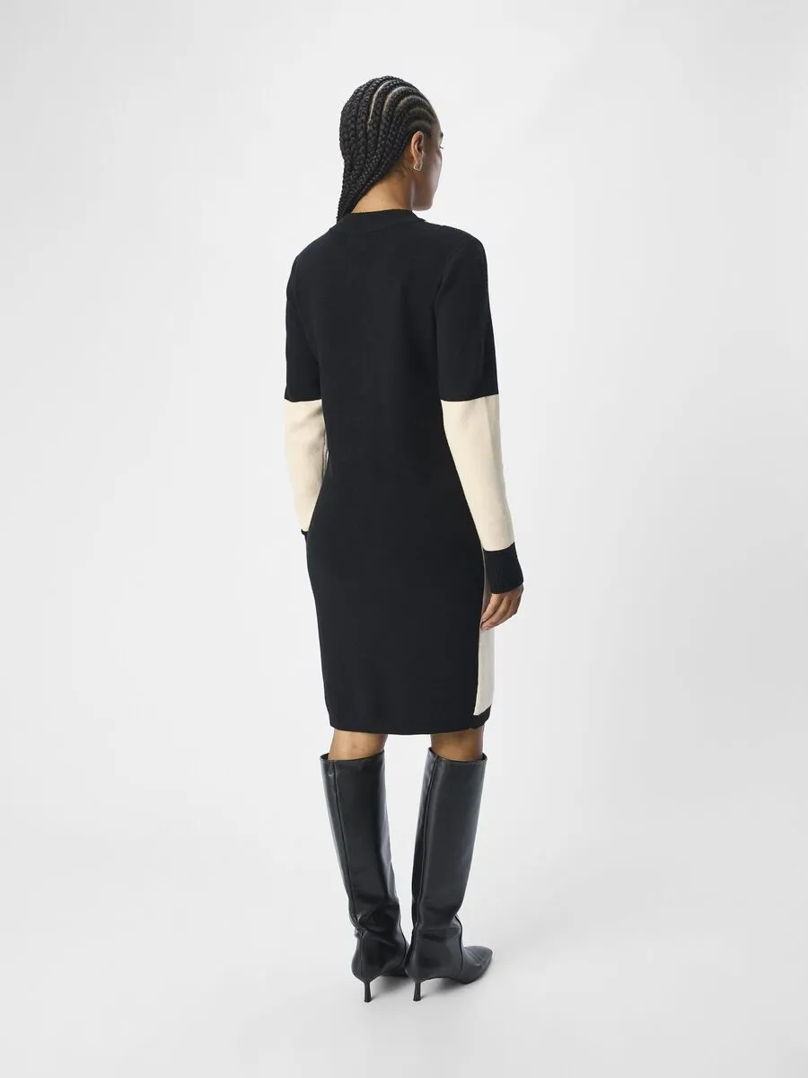 Ann Knit Dress (Black/Sandshell)