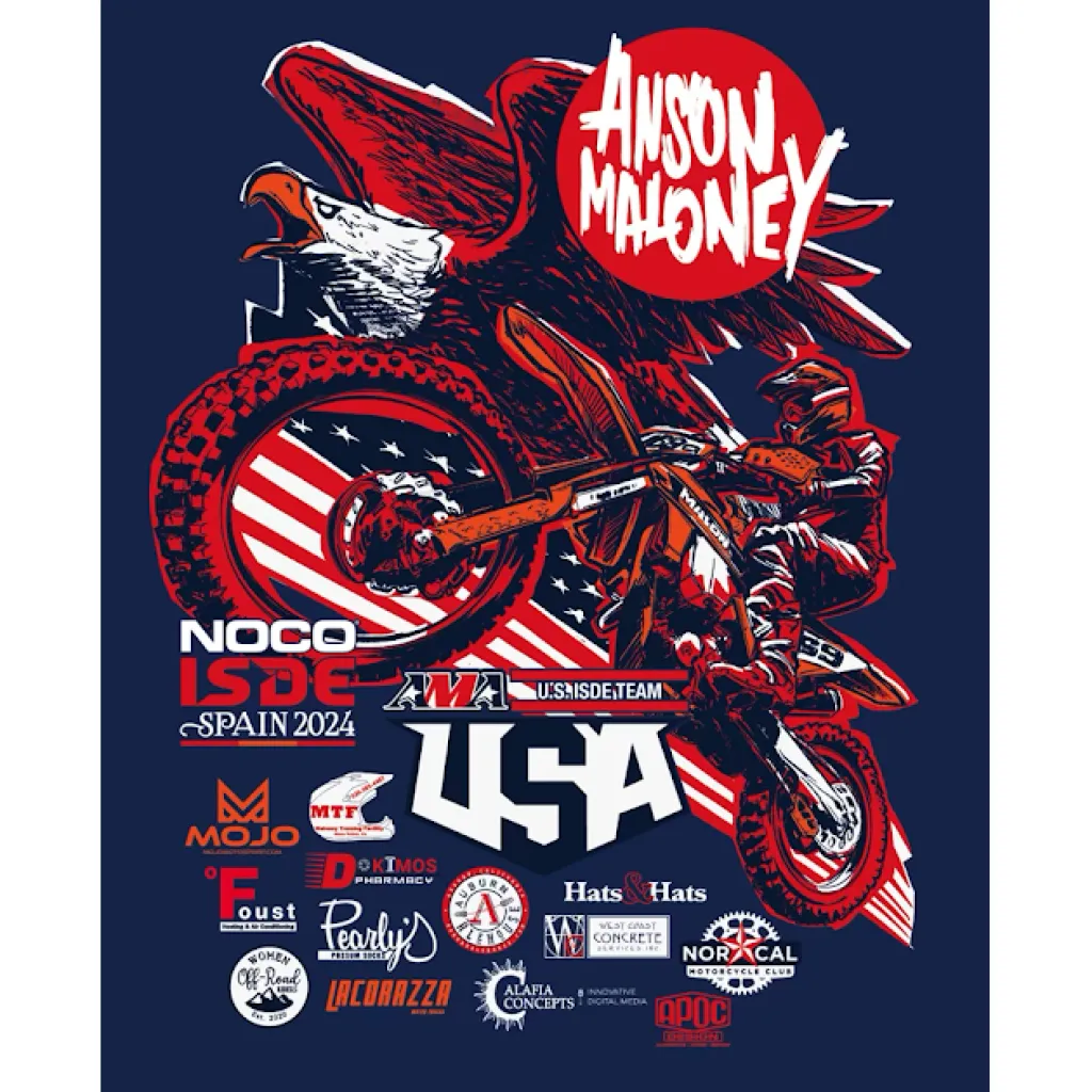 Anson Maloney ISDE Spain 2024 T-Shirt [Pre-Order]