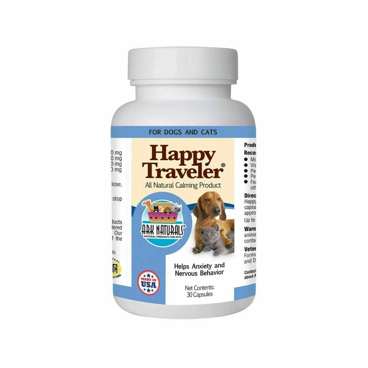 Ark Naturals Happy Traveler Capsules