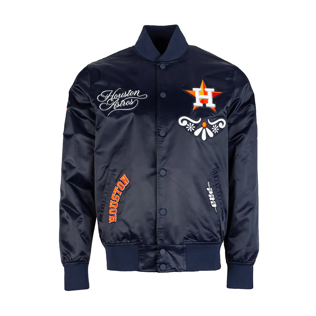 Astros Sugar Skull Satin Jacket -Mens