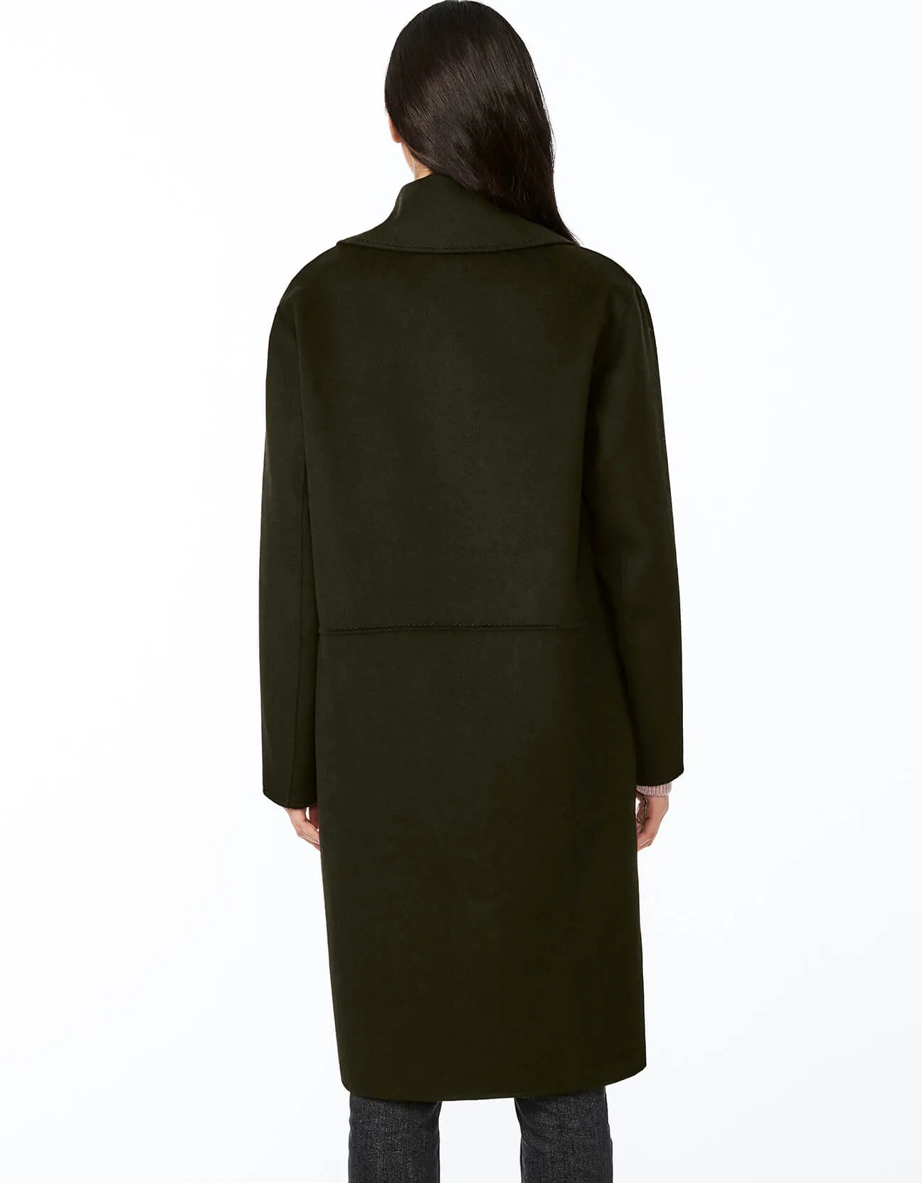 AVENUE DOUBLE BREASTED WOOL COAT