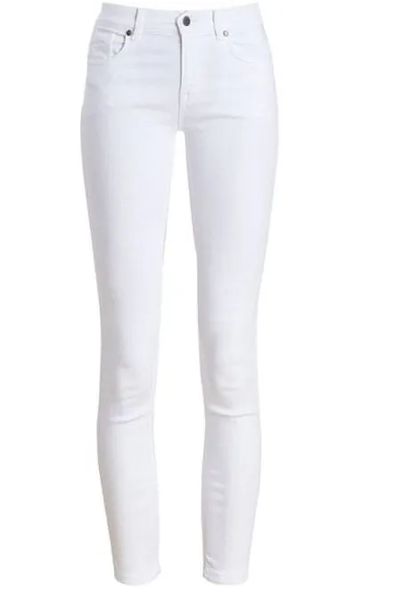 Barbour Trouser Ladies Essential Slim skinny stretch Trouser in White LTR0158WH11