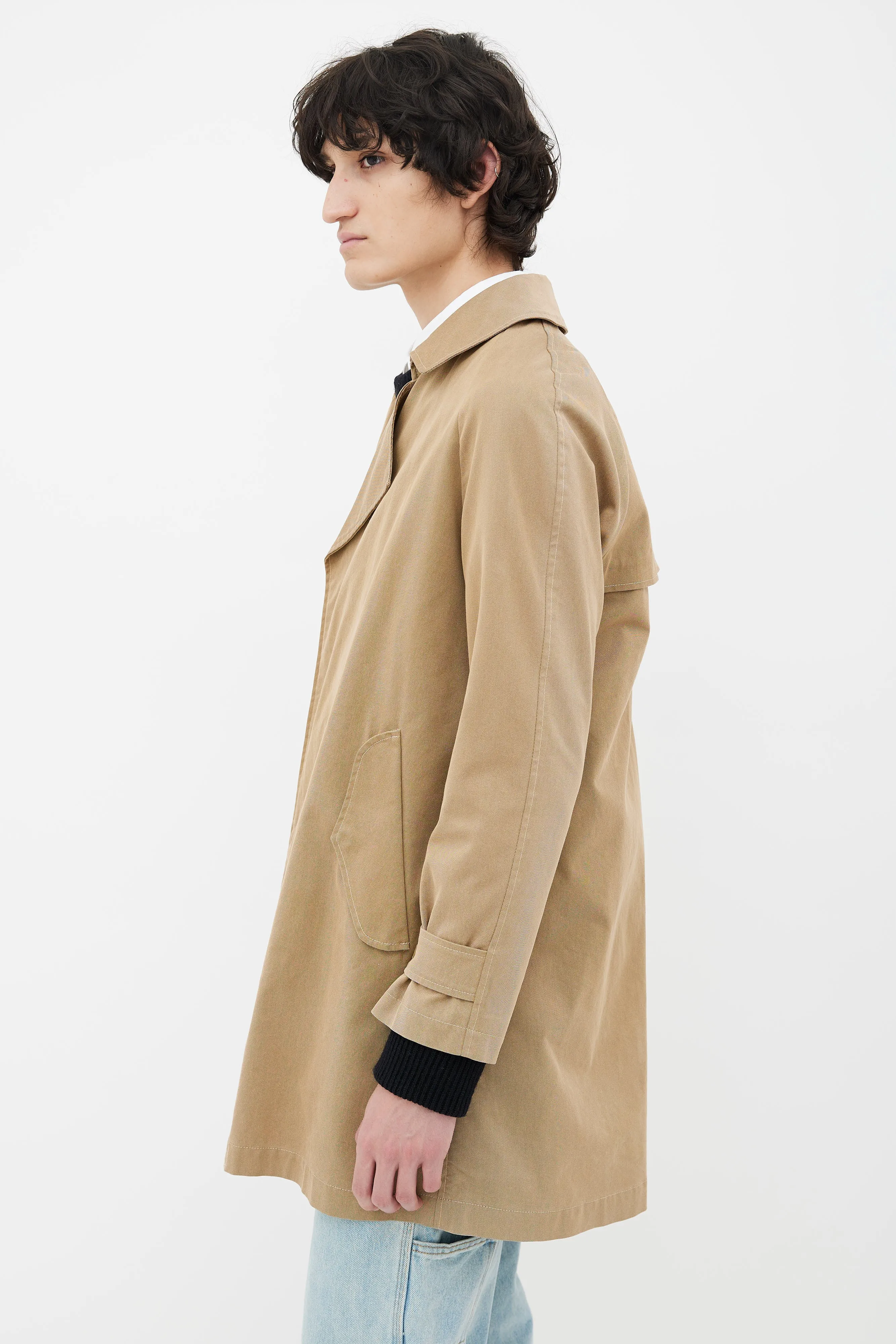 Beige Cotton Coat