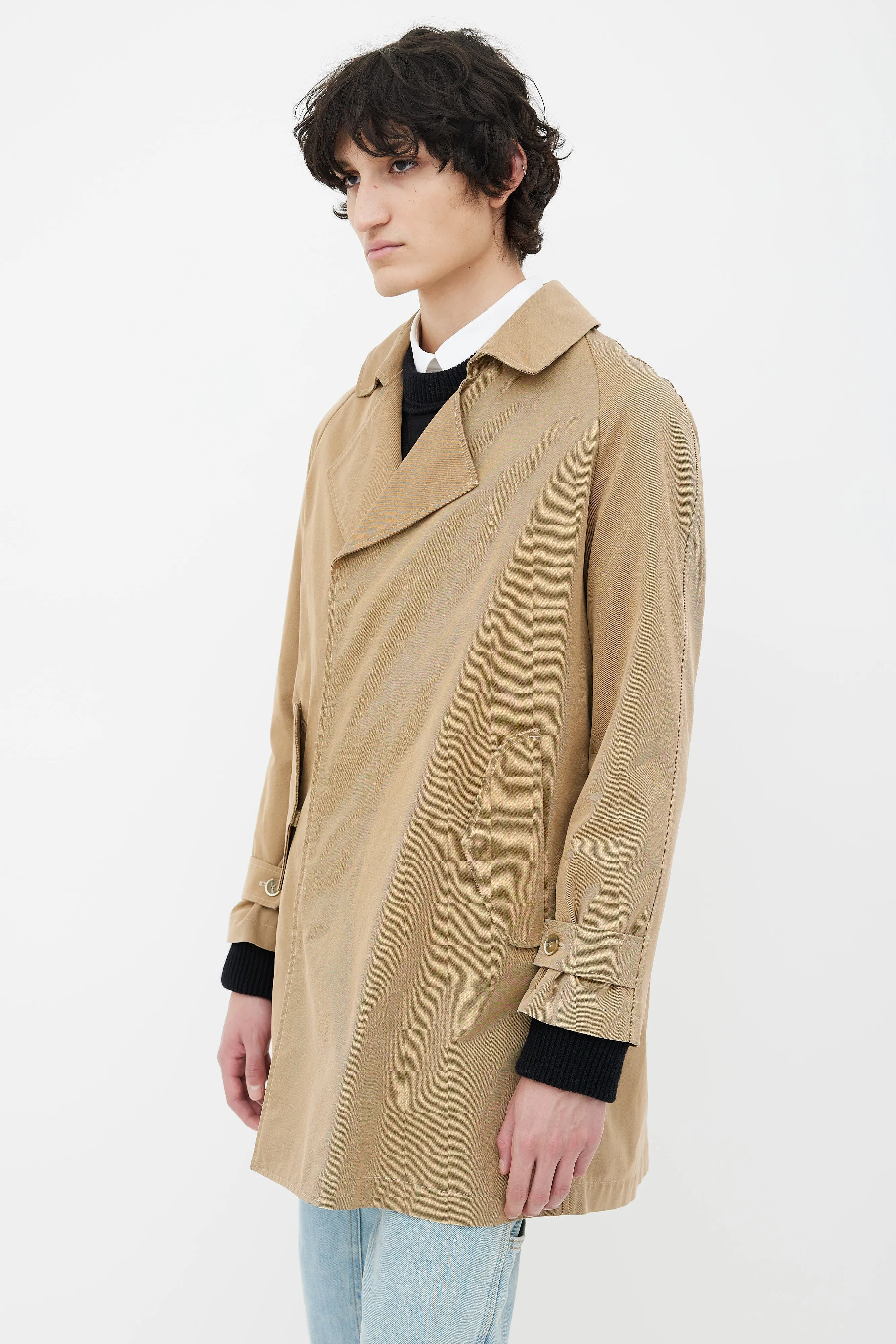 Beige Cotton Coat