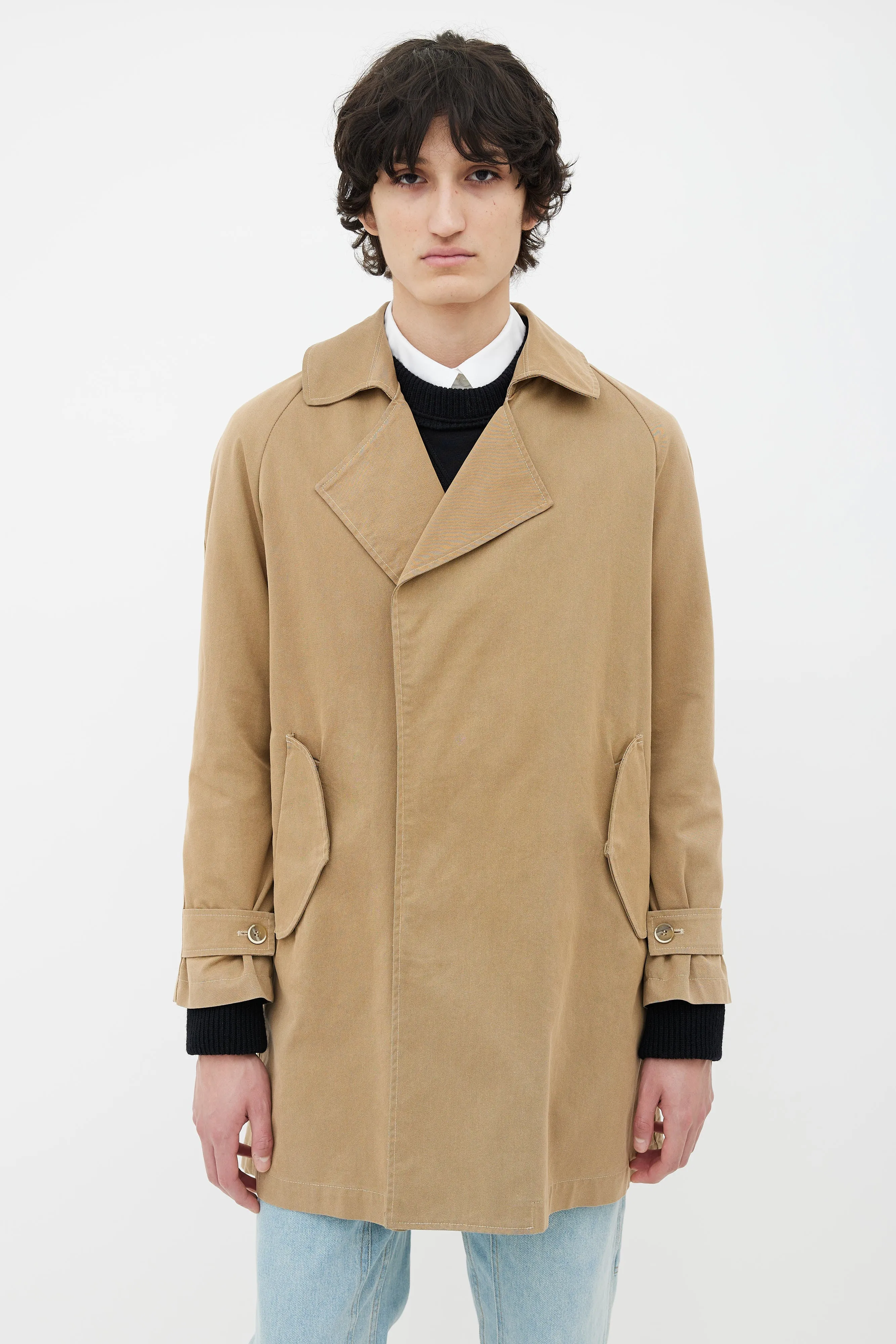 Beige Cotton Coat