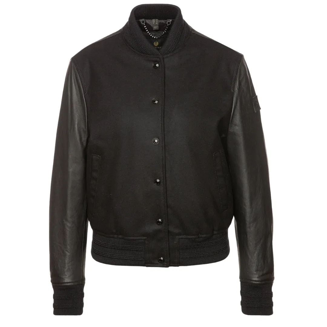 Belstaff Willow Black Leather Bomber Jacket