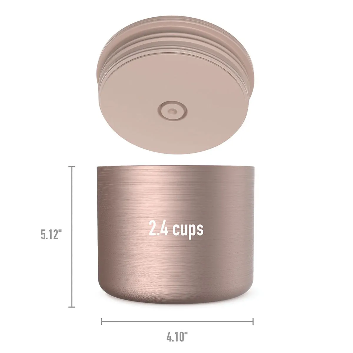 Bentgo Stainless Steel Insulated Food Container Rose Gold 560ml