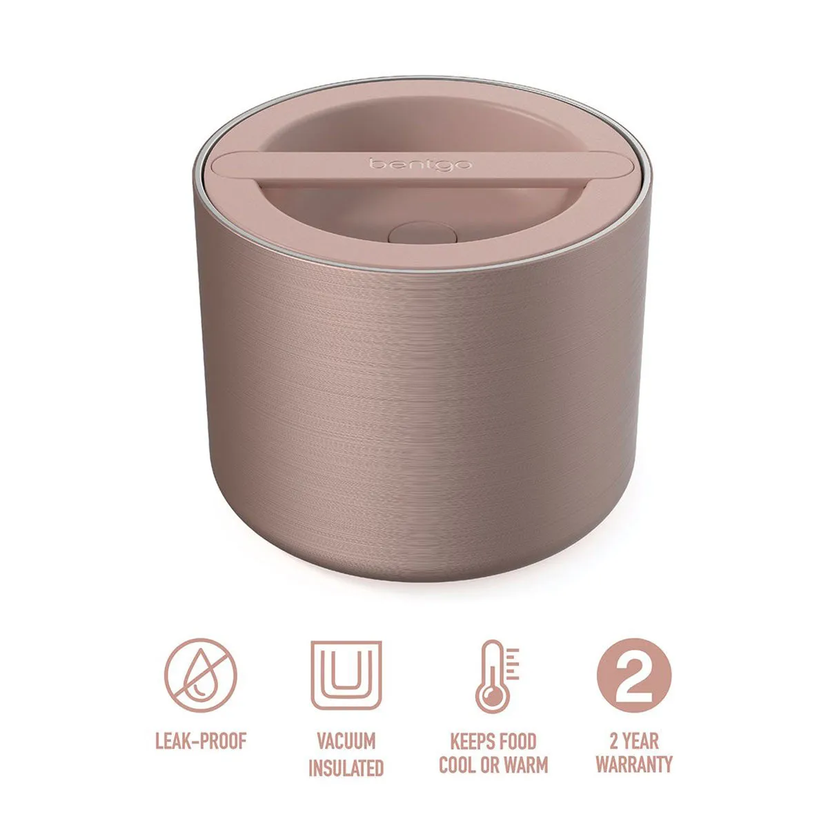 Bentgo Stainless Steel Insulated Food Container Rose Gold 560ml