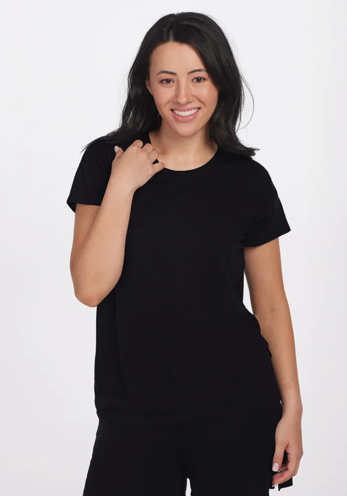 Billie Lounge Tee - Black