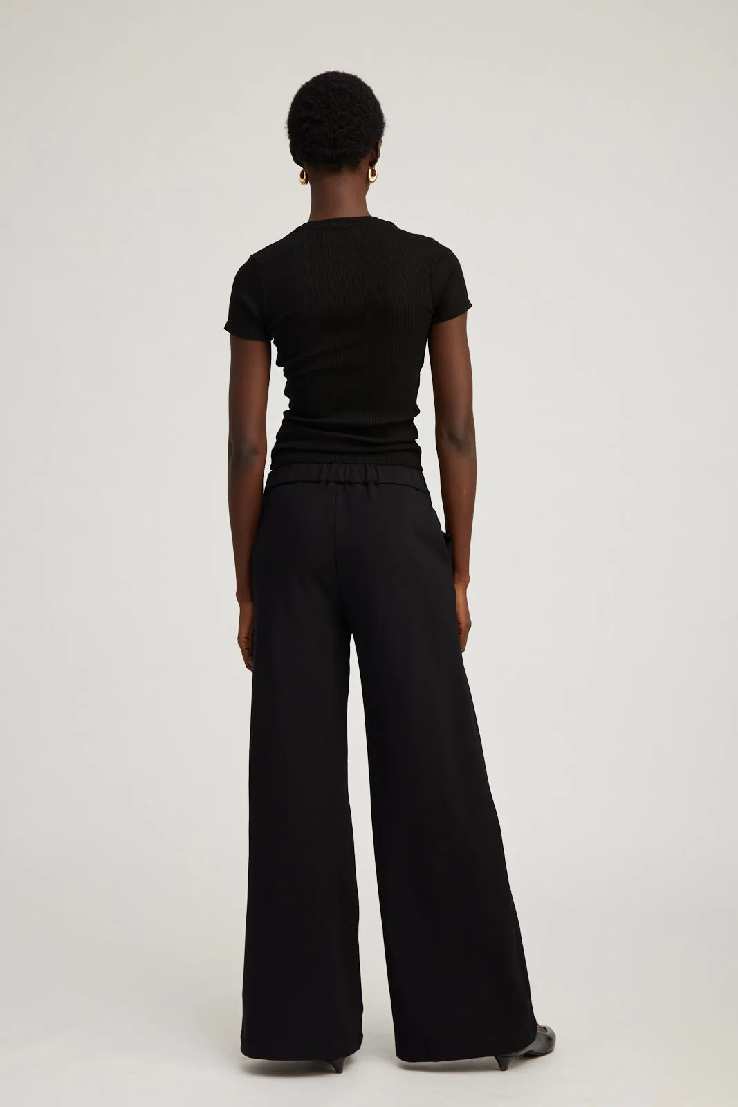 Black City Wide Leg Trousers