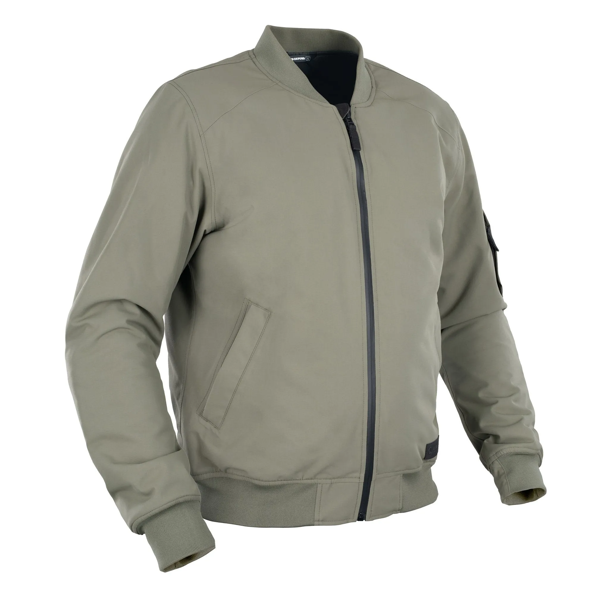 Bomber D2D Men's Motorbike Jacket Khaki