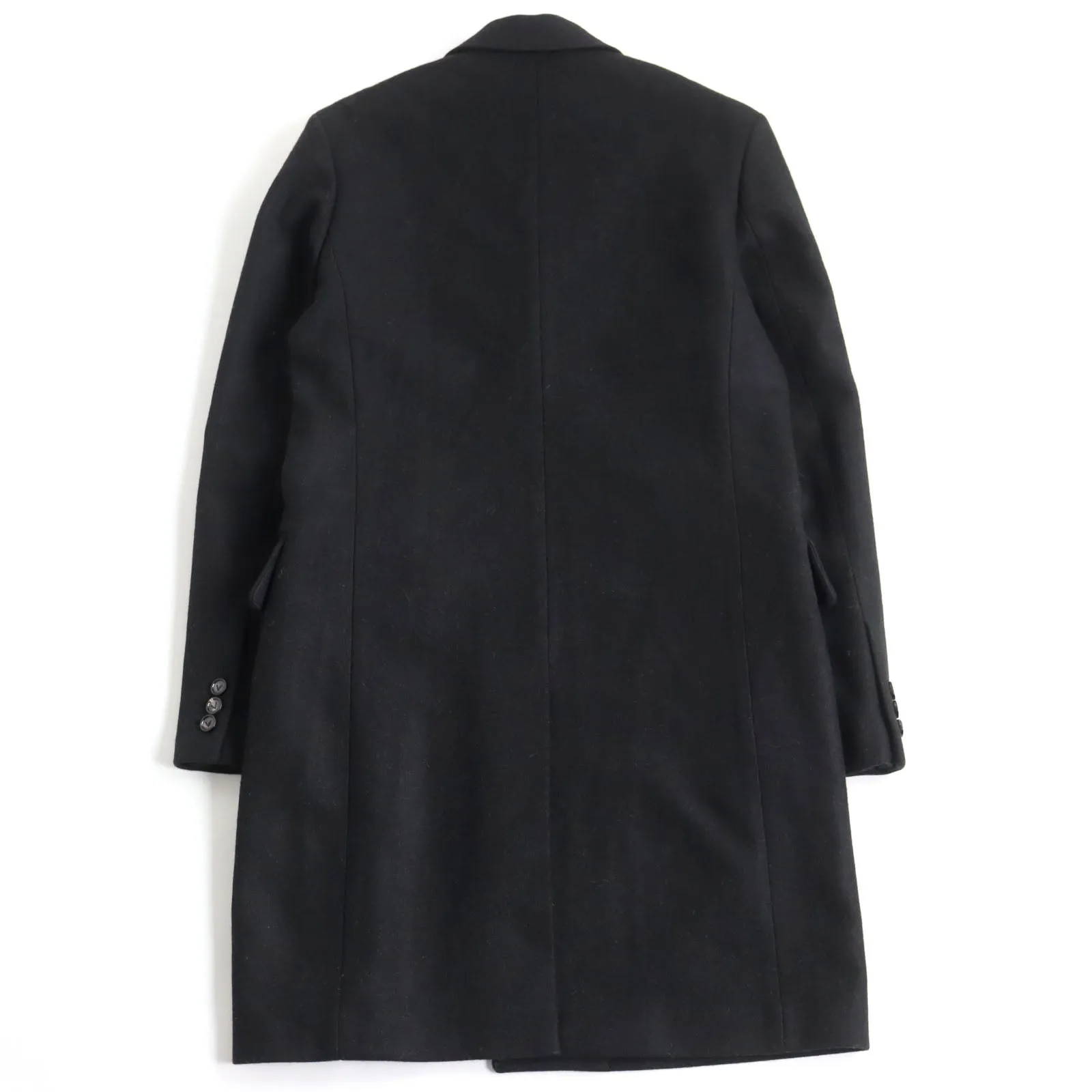 Bottega Veneta Wool Nylon Chester Coat Black