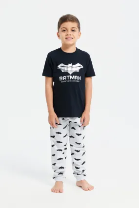 Boys Black Batman Pyjama Set (2 Piece)