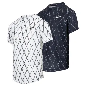 Boys' Court Dri-FIT Victory Printed Tennis Top