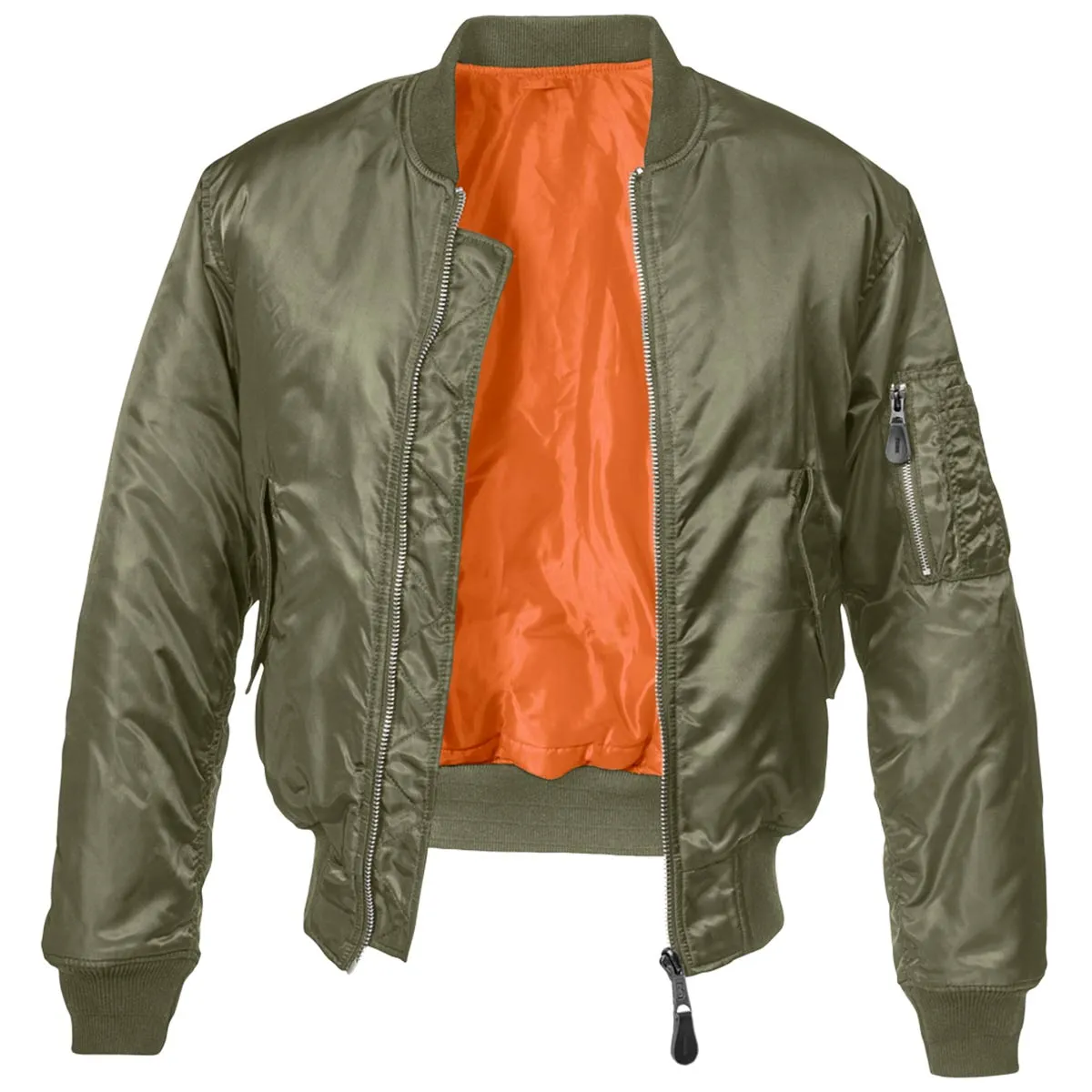 Brandit MA1 Bomber Flight Jacket Olive Green