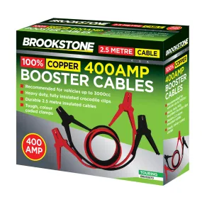 Brookstone 100% Copper 400AMP Jump Leads 2.5m