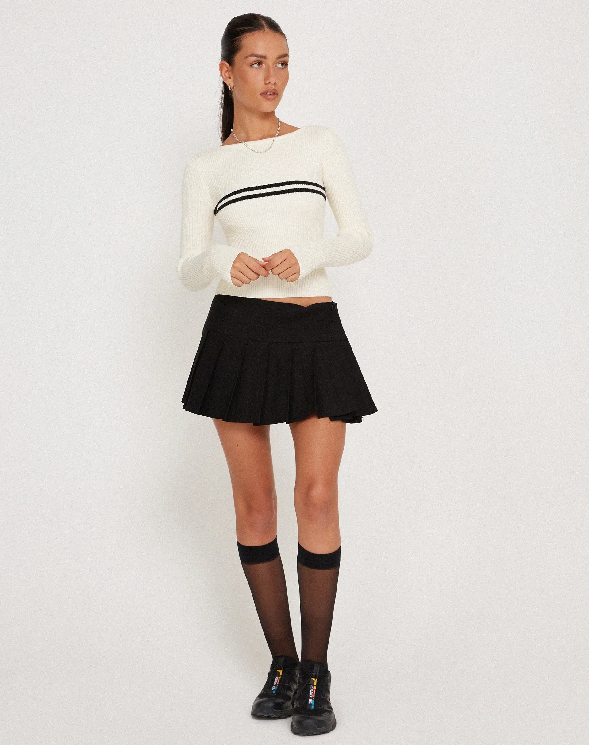 Buana Long Sleeve Top in Ivory