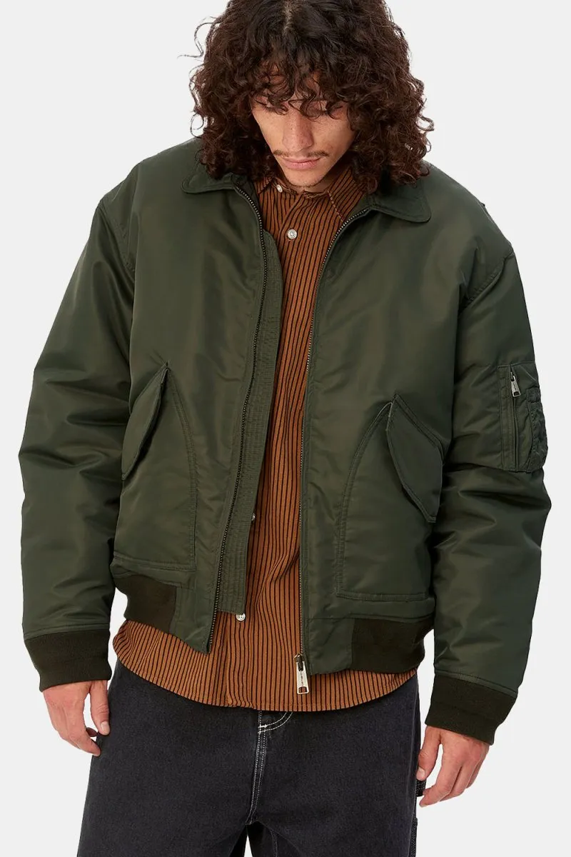 Carhartt WIP Olten Bomber Jacket (Plant/Smoke Green)