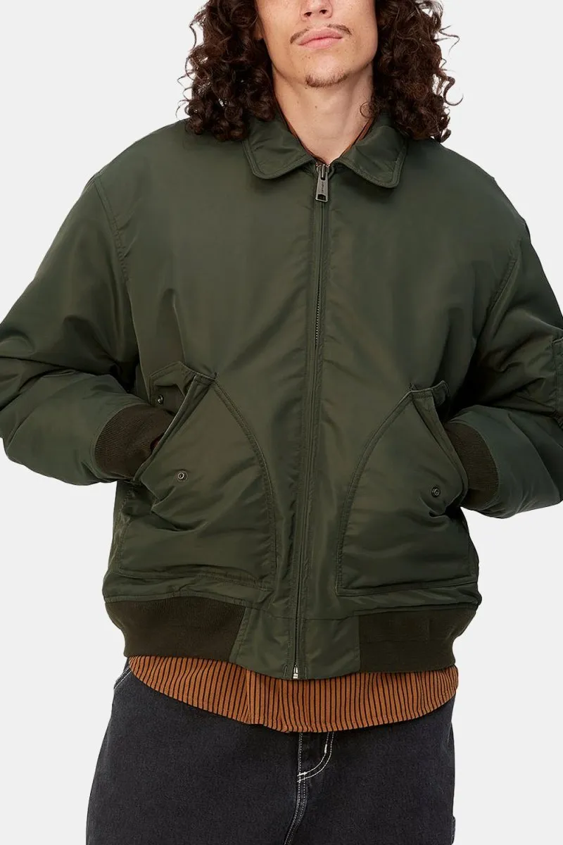 Carhartt WIP Olten Bomber Jacket (Plant/Smoke Green)