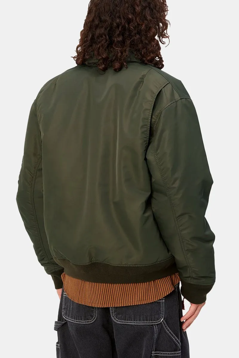 Carhartt WIP Olten Bomber Jacket (Plant/Smoke Green)