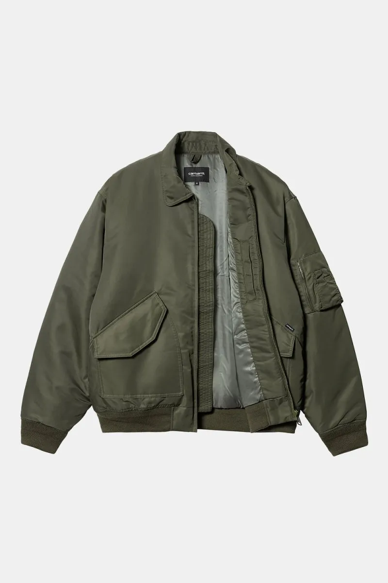 Carhartt WIP Olten Bomber Jacket (Plant/Smoke Green)