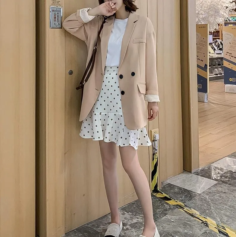 Casual Loose Korean Aesthetic Blazer Jacket