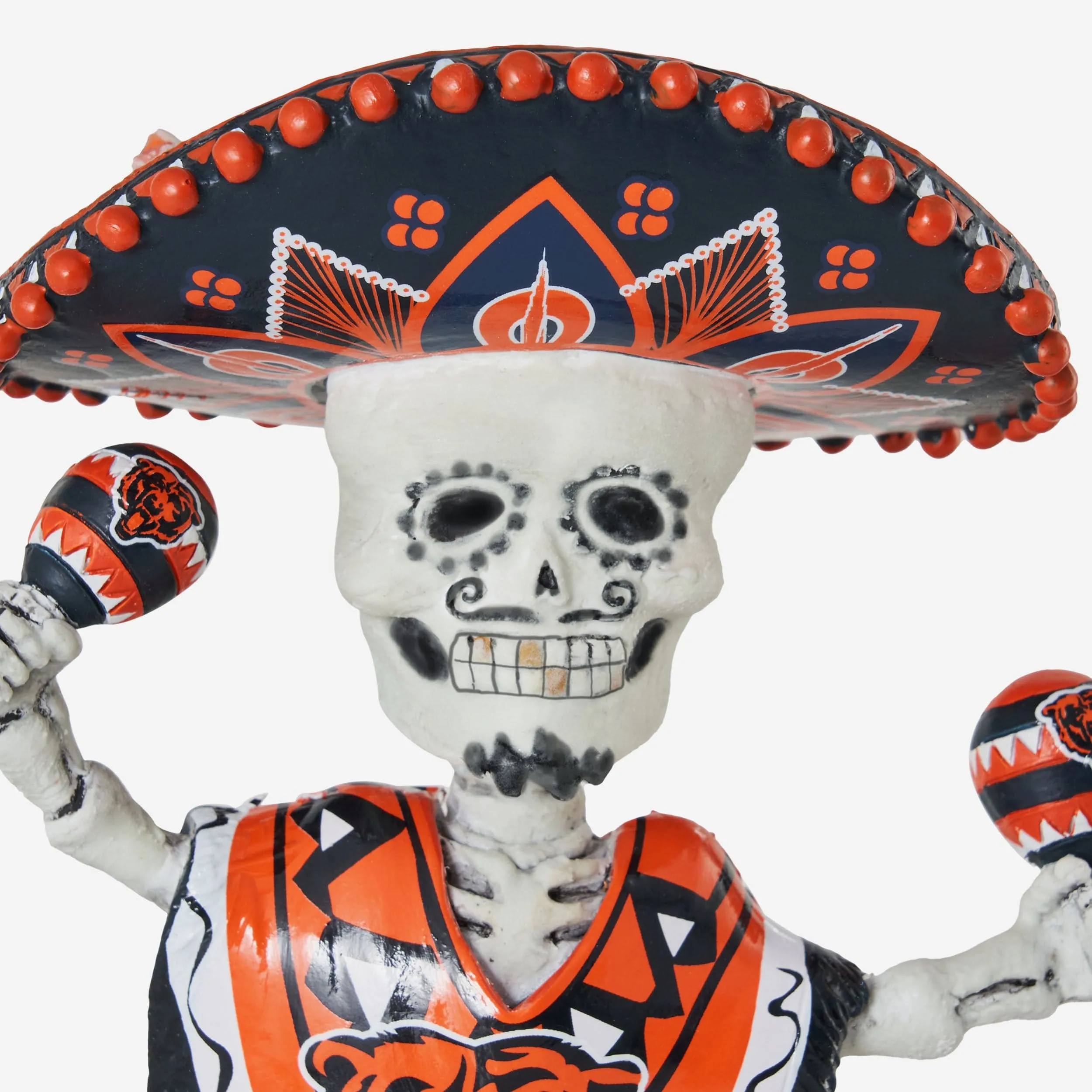 Chicago Bears Calavera Glow in the Dark Bobblehead