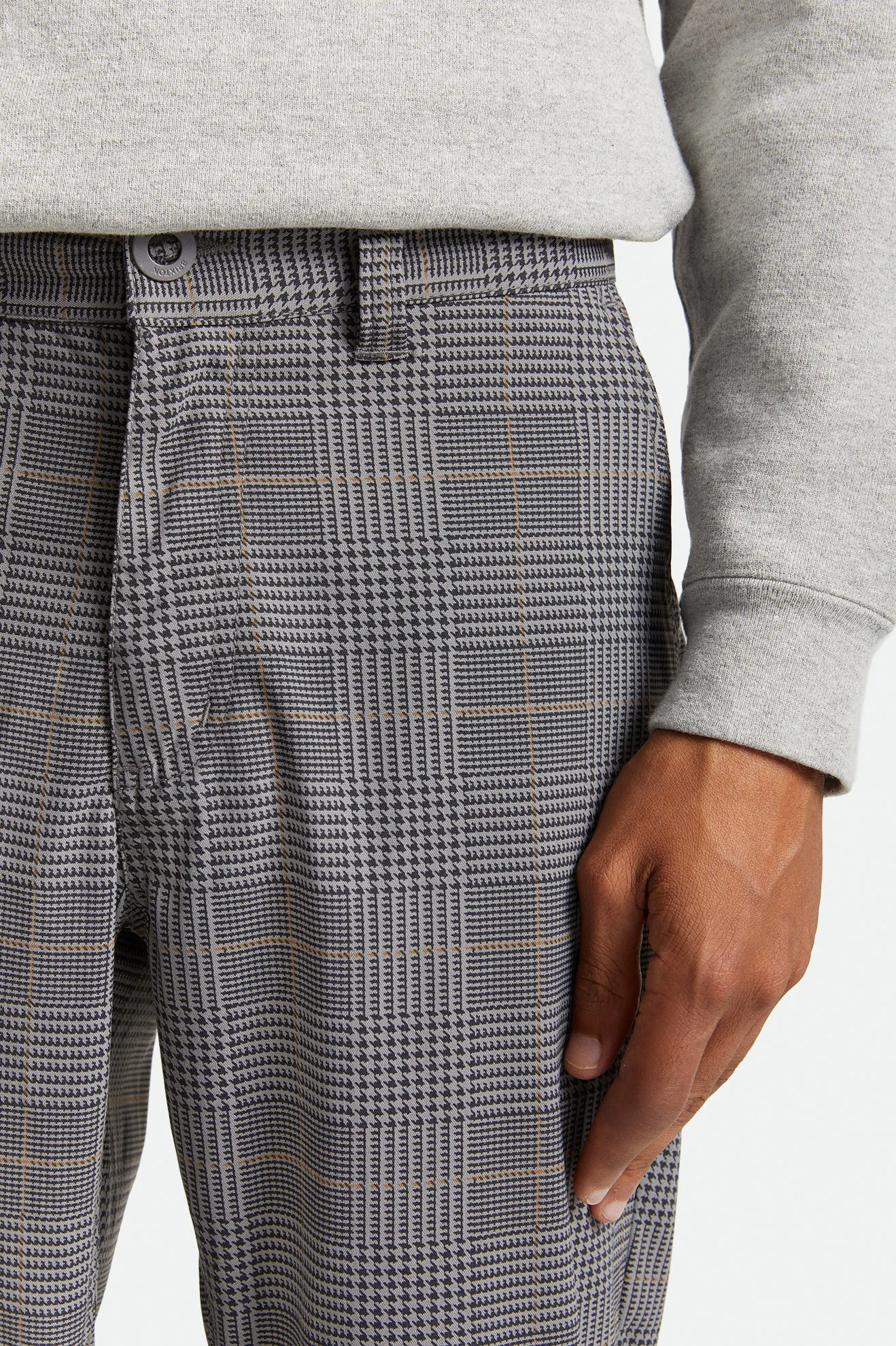 Choice Chino Pant - Grey/Black Plaid