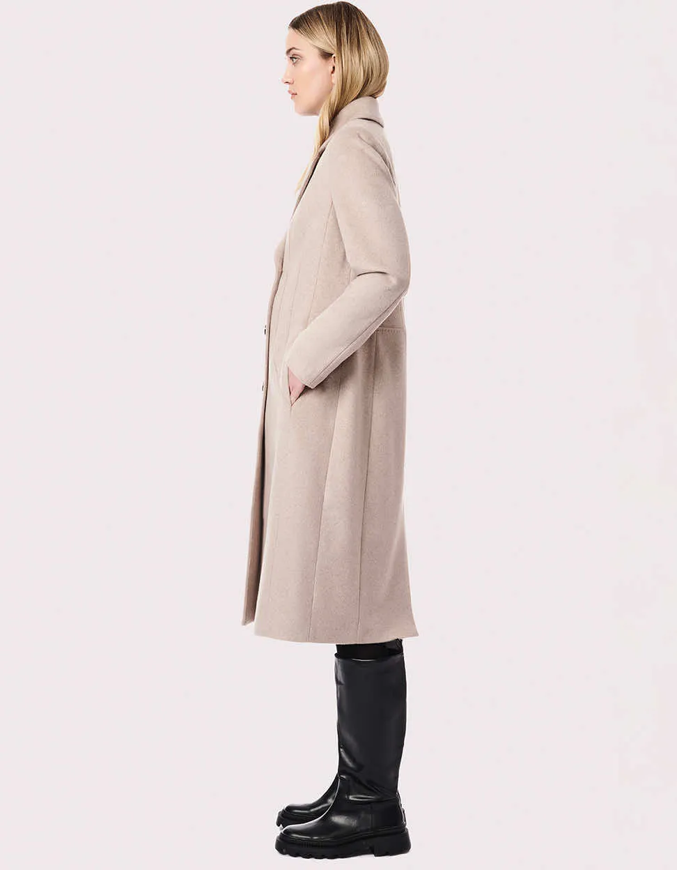 City Chic Long Wool Coat for Women