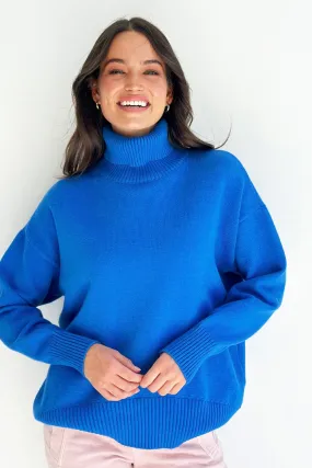 Coco Roll Neck - Cobalt